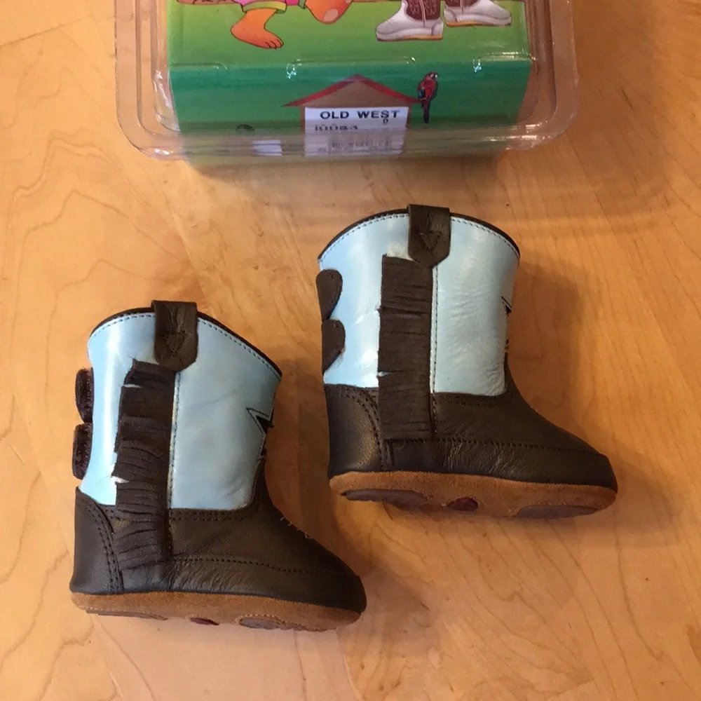 OLD WEST | Baby Infant Cowboy Cowgirl Star Boots